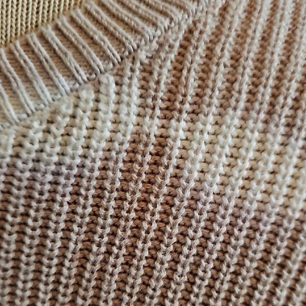 INC Women's Size XL Beige Tie-Dye Sweater - Picture 3 of 5